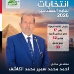 بيان ترشح: المهندس أحمد الكاشف لانتخابات نقابة المهندسين 2026​”نحو استعادة هيبة المهندس وتطوير التعليم الهندسي.. يدٌ تبني وعقل يطور”